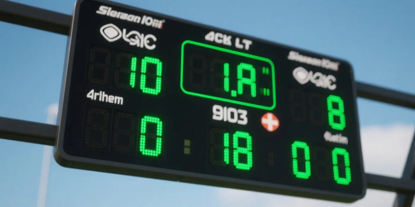 数字化比分与数据看板示意