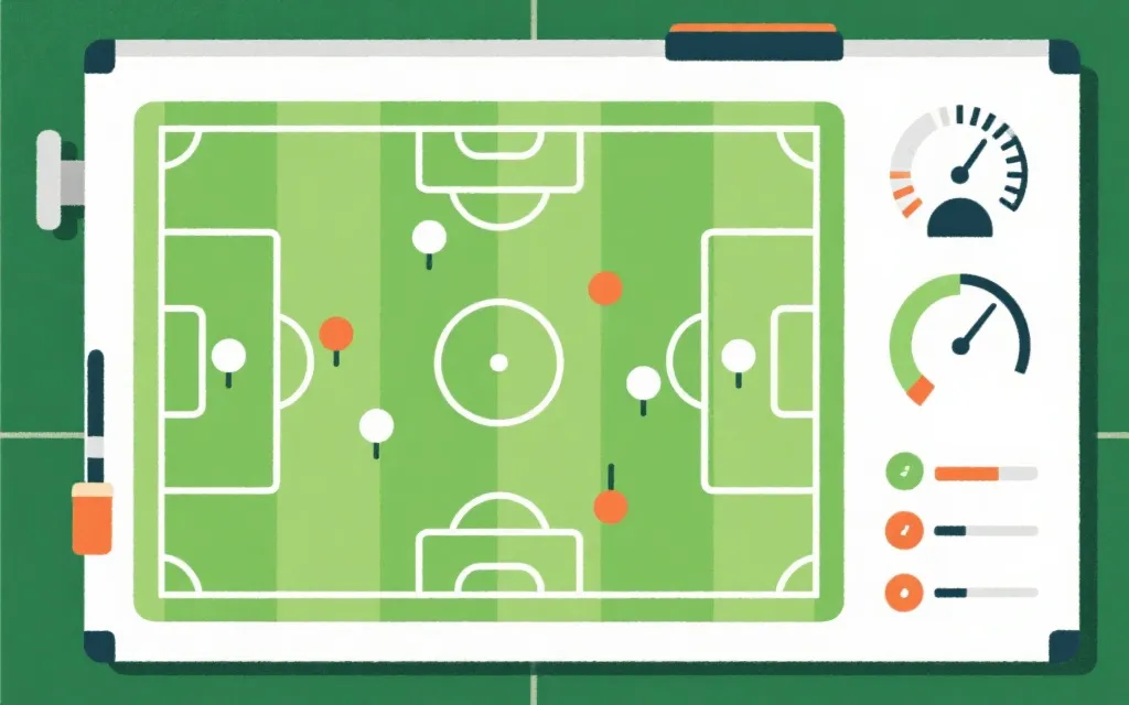 战术板与数据仪表盘结合的世界杯分析画面